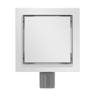 Mexen FLAT 12 Štvorcový odtokový žľab 12x12 cm, inox 1010012