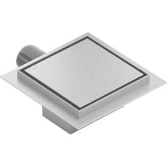 Mexen FLAT 12 Štvorcový odtokový žľab 12x12 cm, inox 1010012
