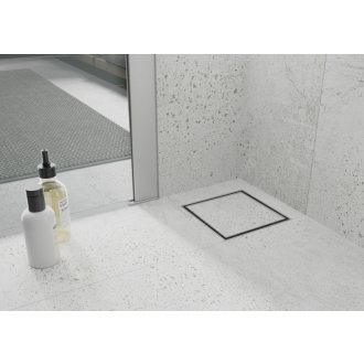 Mexen FLAT 12 Štvorcový odtokový žľab 12x12 cm, inox 1010012