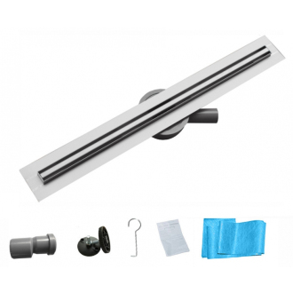 Mexen FLAT 360 SLIM 80 cm - Lineárny odtokový žľab, nerez 1041080