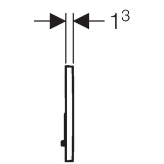GEBERIT ovládacie tlačidlo SIGMA 01 biela 115.770.11.5