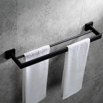 Kúpeľňový vešiak Black ERLO 02 REA-06908