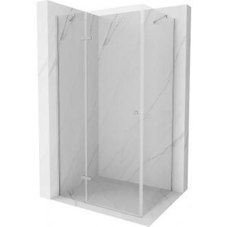 Mexen Roma vyklápacia sprchová kabína 100 x 90 cm, transparentná, chróm - 854-100-090-01-00