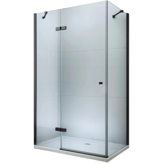 Mexen Roma sklopná sprchová kabína 70 x 120 cm, priehľadná, čierna - 854-070-120-70-00