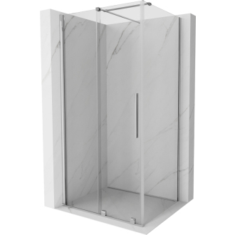 Mexen Velar výsuvná sprchová kabína 120 x 90 cm, transparentná, chróm - 871-120-090-01-01