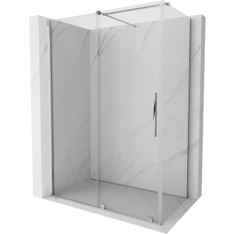 Mexen Velar výsuvná sprchová kabína 140 x 70 cm, transparentná, chróm - 871-140-070-01-01