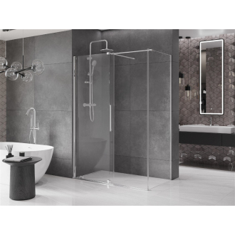 Mexen Velar výsuvná sprchová kabína 140 x 70 cm, transparentná, chróm - 871-140-070-01-01