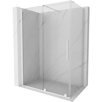 Mexen Velar výsuvná sprchová kabína 140 x 70 cm, priehľadná, biela - 871-140-070-01-20
