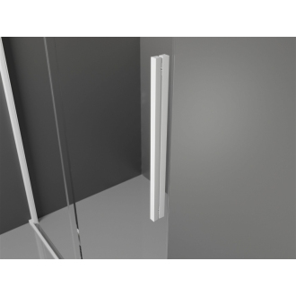 Mexen Velar výsuvná sprchová kabína 140 x 70 cm, priehľadná, biela - 871-140-070-01-20