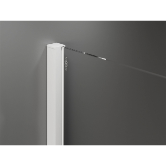 Mexen Velar výsuvná sprchová kabína 140 x 70 cm, priehľadná, biela - 871-140-070-01-20