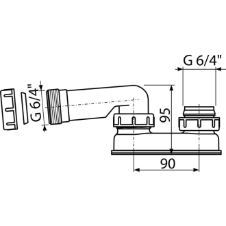 ALCA &quot;A53-6/4&quot;&quot;&quot; Zápachový uzáver