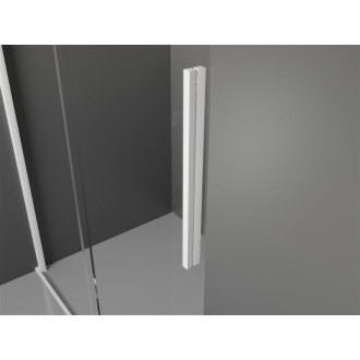 Mexen Velar výsuvná sprchová kabína 160 x 80 cm, priehľadná, biela - 871-160-080-01-20