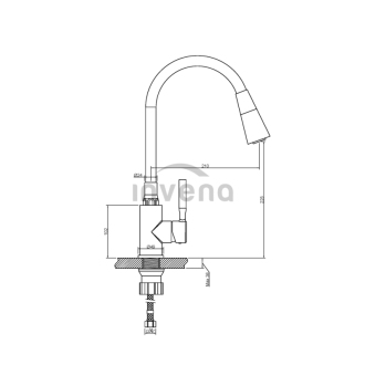 Invena HULA PLUS BZ-80-P03 Drezová batéria, béžová