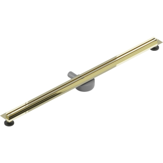 Mexen FLAT 360 SLIM 110 cm - Lineárny odtokový žľab, zlatá 1541110