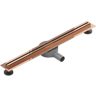Mexen FLAT 360 SLIM 70 cm - Lineárny odtokový žľab, ružové zlato 1641070