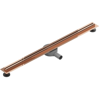 Mexen FLAT 360 SLIM 80 cm - Lineárny odtokový žľab, ružové zlato 1641080