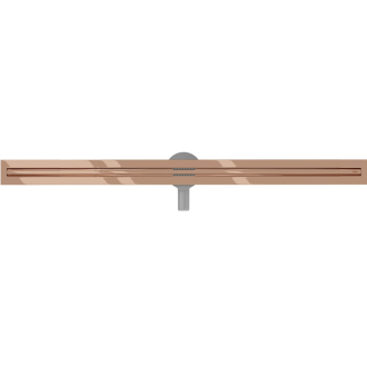Mexen FLAT 360 SLIM 110 cm - Lineárny odtokový žľab, ružové zlato 1641110