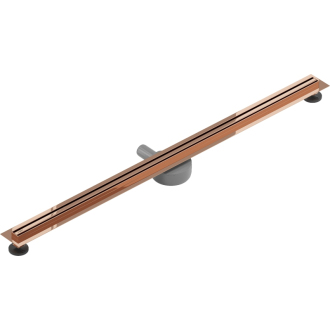 Mexen FLAT 360 SLIM 120 cm - Lineárny odtokový žľab, ružové zlato 1641120