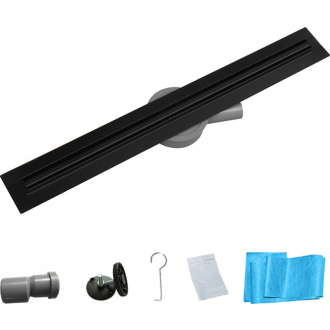 Mexen FLAT 360 SLIM 100 cm - Lineárny odtokový žľab, čierna 1741100