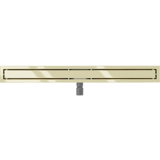 Mexen Flat M13 odtokový žľab 2v1 100 cm zlatá - 1510100-15
