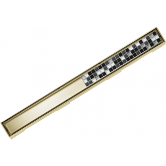 Mexen Flat M13 odtokový žľab 2v1 100 cm zlatá - 1510100-15
