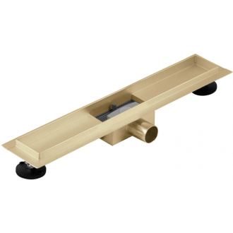 Mexen Flat M13 odtokový žľab 2v1 100 cm zlatá - 1510100-15
