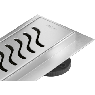 Mexen Flat 360° M09 otočný odtokový žľab 80 cm chróm - 1028080-40