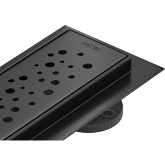 Mexen Flat M12 odtokový žľab 100 cm čierny - 1721100-15