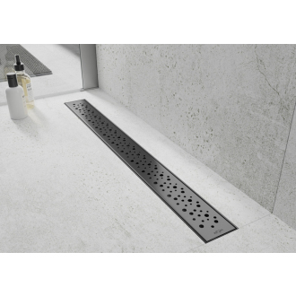 Mexen Flat M12 odtokový žľab 100 cm čierny - 1721100-15