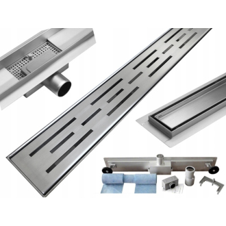 Mexen Flat M01 odtokový žľab 90 cm chróm - 1020090-15