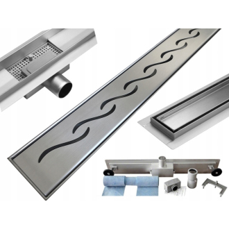 Mexen Flat M18 odtokový žľab 60 cm chróm - 1023060-15