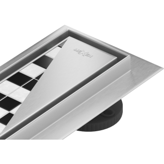 Mexen Flat 360 ° M13 2v1 otočný odtokový žľab 70 cm chróm - 1010070-40