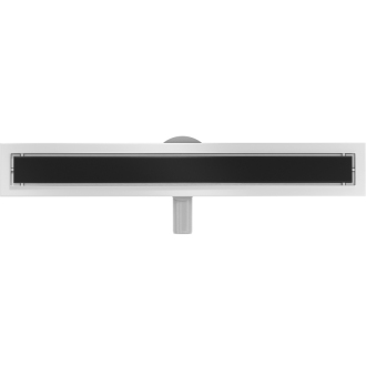 Mexen Flat 360 ° MGB otočný odtokový žľab 70 cm čierne sklo - 1026070-40
