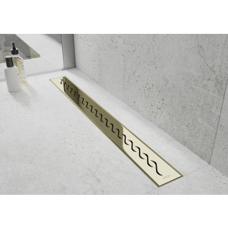 Mexen Flat M18 odtokový žľab 60 cm zlatá - 1523060-15