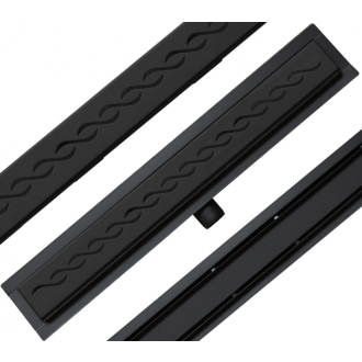 Mexen Flat M18 odtokový žľab 60 cm čierna - 1723060-15