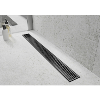 Mexen Flat M33 lineárny odtok 70 cm, čierny - 1733070-15