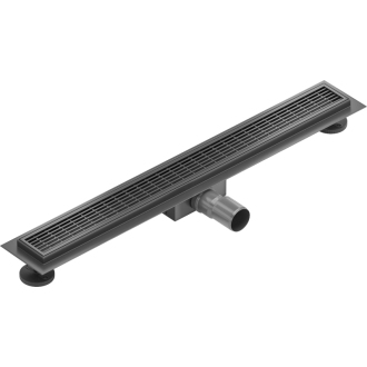 Mexen Flat M33 lineárny odtok 70 cm, čierny - 1733070-15