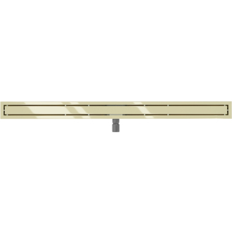 Mexen FLAT 130 cm - 2v1 lineárny odtokový žľab, zlatá 1510130