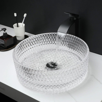 Rea umývadlo na dosku Cristal Transparent REA-U9670