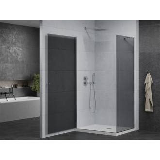 Mexen Pretoria sklopná sprchová kabína 70 x 90 cm, grafit, chróm + plochá sprchová vanička - 852-070-090-01-40-4010