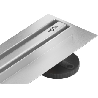 Mexen FLAT 360 SLIM 130 cm - Lineárny odtokový žľab, nerez 1041130