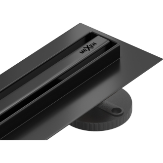 Mexen FLAT 360 SLIM 150 cm - Lineárny odtokový žľab, čierna 1741150