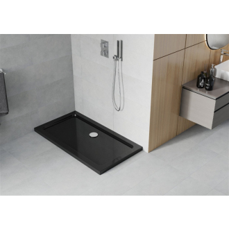 Mexen FLAT Sprchová vanička obdĺžniková 70x130x5 cm, čierna 40707013