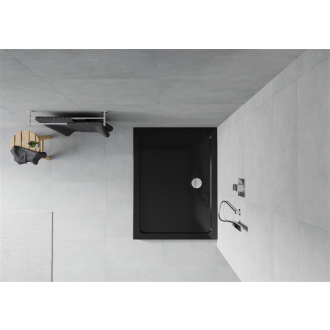 Mexen FLAT Sprchová vanička obdĺžniková 80x90x5 cm, čierna 40708090