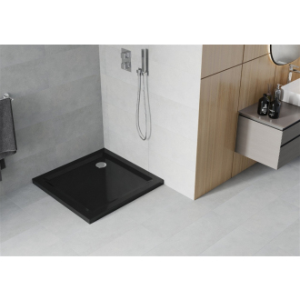 Mexen FLAT štvorcová sprchová vanička 100x100x5 cm, čierna 40701010