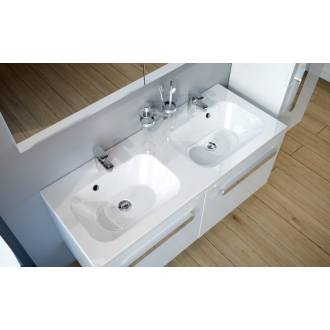 Ravak dvojumývadlo Chrome 1200 white s otvormi XJG01112000