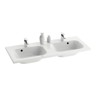 Ravak dvojumývadlo Chrome 1200 white s otvormi XJG01112000