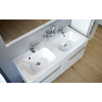 Ravak dvojumývadlo Chrome 1200 white s otvormi XJG01112000