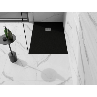Mexen STONE+ sprchová vanička, obdĺžniková 80x90x2, 5 cm, čierna 44708090