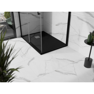 Mexen STONE+ sprchová vanička, obdĺžniková 80x90x2, 5 cm, čierna 44708090
